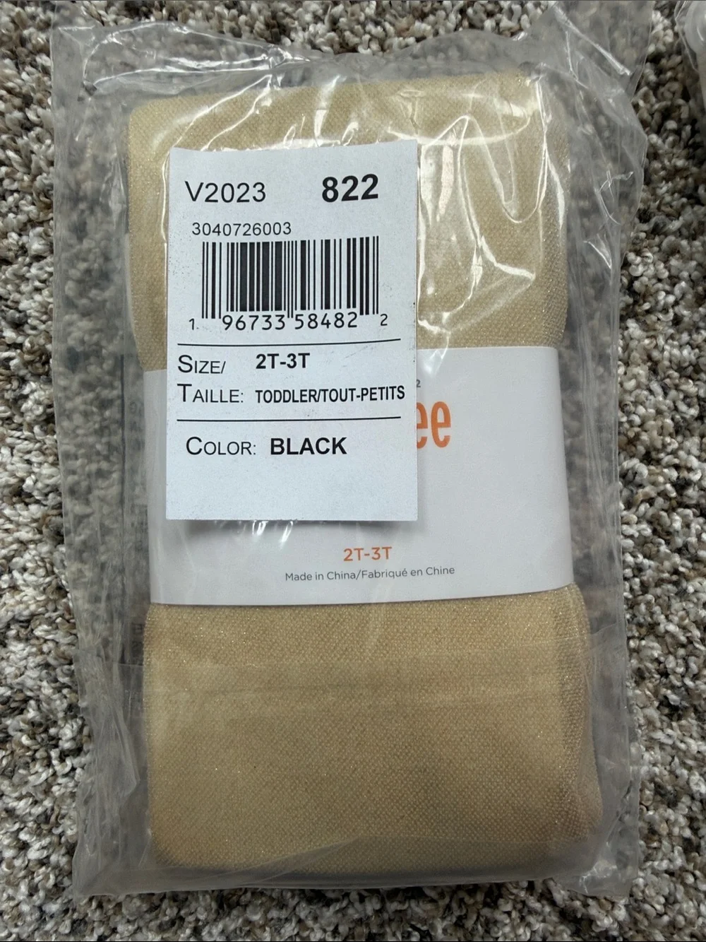 NWT 3 packs Children's Place/Gymboree Tights in White, Black, Cream, Gold 2T/3T